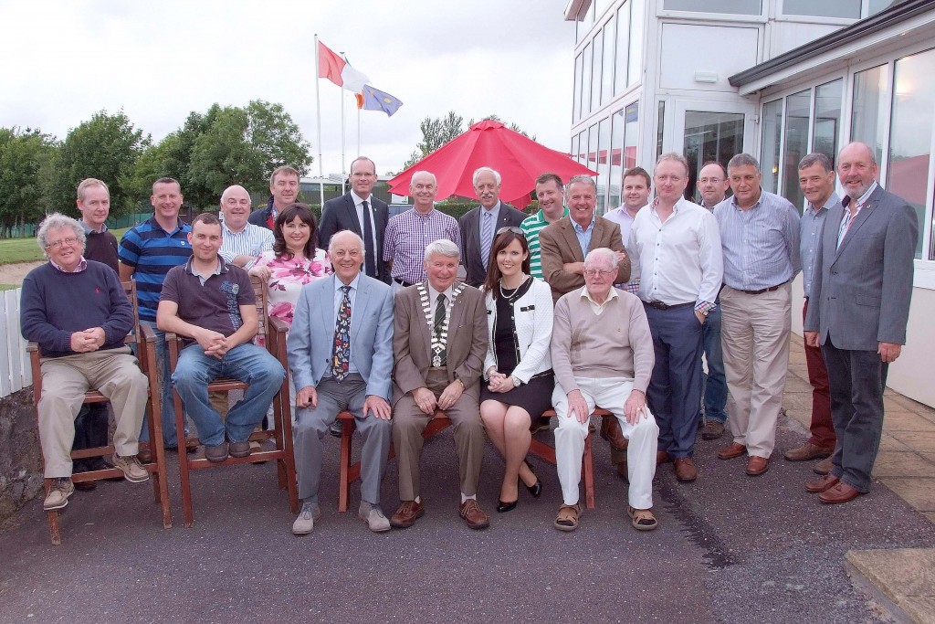 Members of the Carrigaline & District Lions Club at the handing over ceremony to Incoming President, Roy Jolly. (Picture: Adrian O'Herlihy)